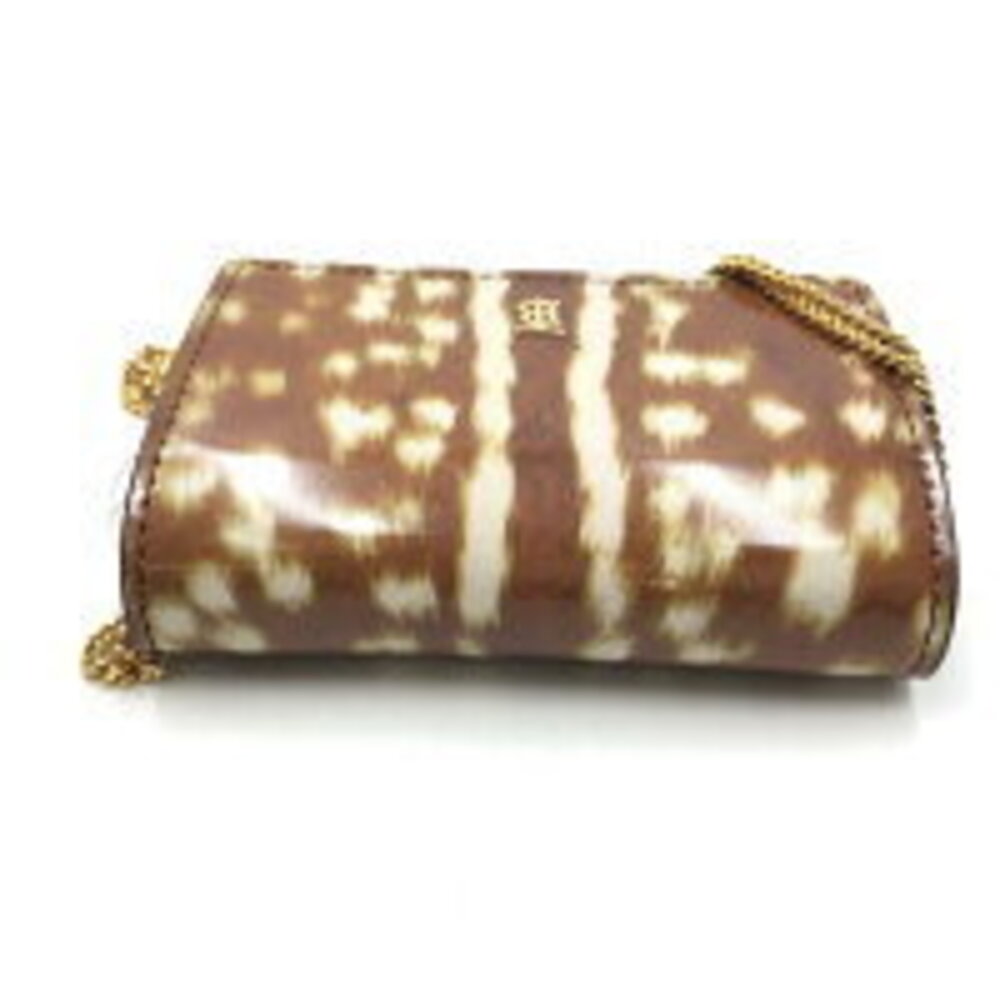 Burberry Chain Wallet Bag Patent Vernis Logo Crossbody - Picture 5 of 10